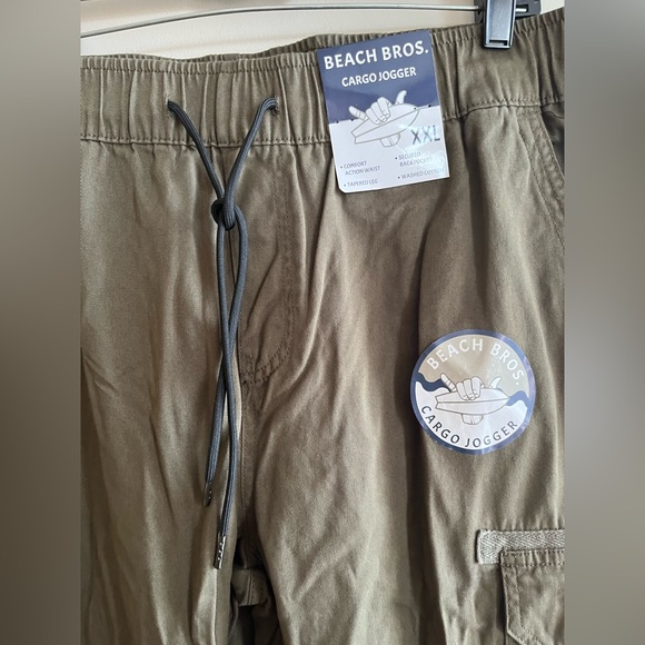 Beach Bros cargo Joggers , Sz XXL, olive green, new with tags. - Picture 1 of 5